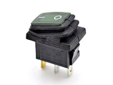 switch IRS Small green with rubber 125/250V - 6/10A