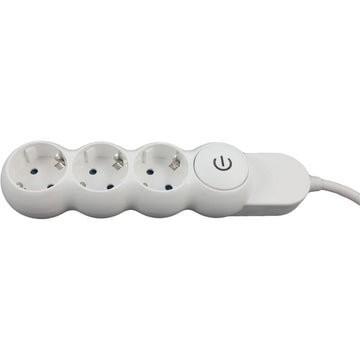 Prelungitor Electric 5m cu 3 Prize și Protecție la Suprasarcină 3x1.50mm pentru Birou, Acasă sau Utilizare Profesională