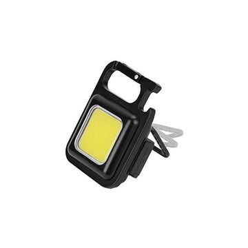 Mini Proiector LED Portabil Tip Breloc cu Magnet și Port Type C – Set de 4 Bucăți Rezistent la Apă cu 4 Moduri de Lumină pentru Pescuit, Camping, Drumeții și Ciclism, Culoare Neagră
