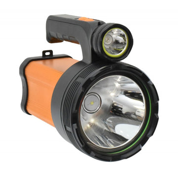 Lanterna VTM. Laser Led 500W Alb/Albastru, Profesionala-TD9000A, Portocaliu