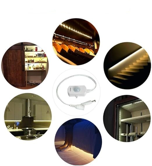 Senzor de Miscare si Comutator de Lumina, Temporizator, Comutator Automat in Infrarosu, Pornire Oprire Lumina in Aer Liber cu Mufa DC, 5V 12V 24V - Frize