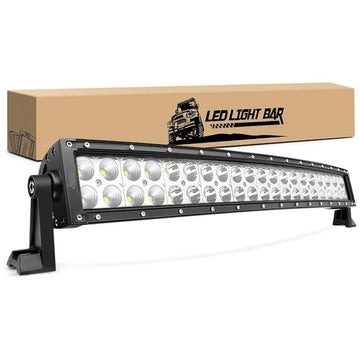 Ívelt Led autós projektor, 312 W, három soros árvízvédelem, Osram Led, munkalámpa vezetéshez, terepvilágítás teherautókhoz, pick-upokhoz, autókhoz, terepjárókhoz, ATV-khez, UTV-khez, csónakokhoz, 127 cm