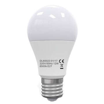Led крушка E27, глобус модел A60, 12W=100W, 4100K, неутрална светлина, работен час 15 000