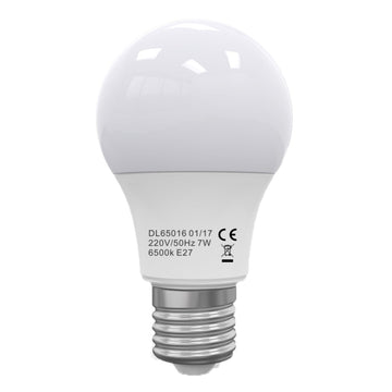 Led izzó E27, gömb A60 modell, 7W=60W, 2700K, meleg fény, 15 000 üzemóra
