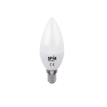 Bec Bl Led Lumanare E27, model C35, 5W=45W, 6400K, lumina rece