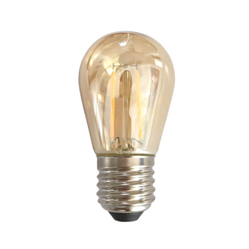 Borostyánsárga LED izzólámpa E27/2W/200LM/2500K ST45