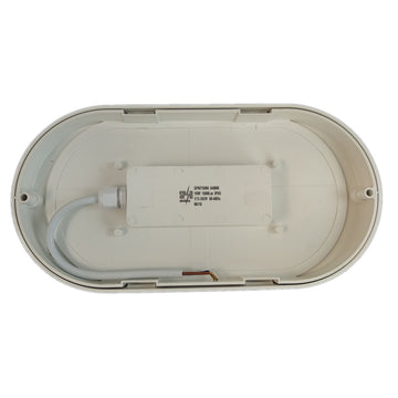 Овална BAT LED лампа 18W=162W, 4000K, неутрална светлина, със защита IP65