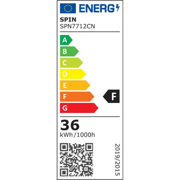 Spot LED Rotund Ø300mm cu Ramă Neagră, 36W, 4100K - Iluminare Neutră pentru Interior, Aplicații pe Perete sau Plafon