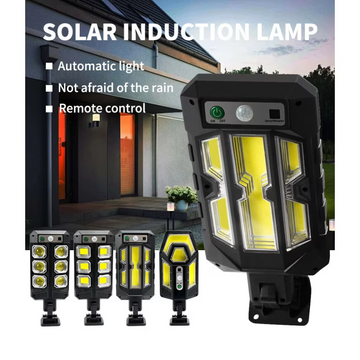 Lampa Solară LED 3W cu 3 Moduri de Iluminare și Senzor de Mișcare – Iluminare Externă cu Telecomandă pentru Grădină, Terasă sau Curte