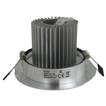 Led спот алуминий Fi109, 7W 6400K, студена светлина