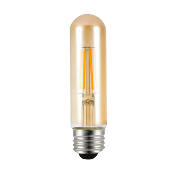 Borostyánsárga LED izzólámpa E27/4W/480LM/2500K T30x126