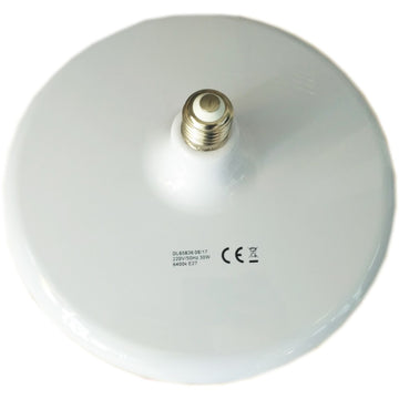 Bec LED E27 UFO 30W (Echivalent 200W) cu Lumină Rece 6400K – Soluție Eficientă pentru Iluminat Interior și Exterior
