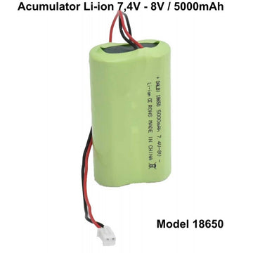 Li-Ion батерия 7.4V-8V / 5000mAh - Модел 2 x 18650