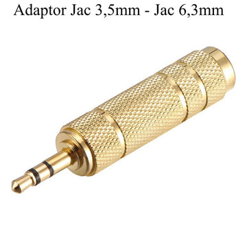 Adaptor Jack 3,5 Tata ST-Jack 6,3 Mama ST Auriu - Frize