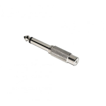 Adapter Jack 6,3 mm MO RCA Female-hez, metál