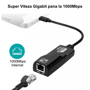 LAN Ethernet / Gigabit UTP-C típusú USB adapter