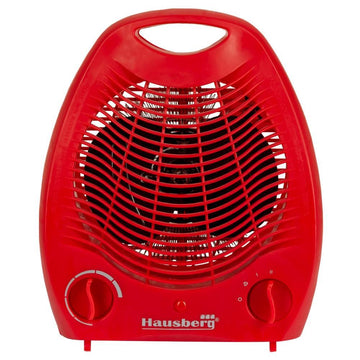 AEROTERMA HAUSBERG HB-8501RS, 2000 W, 2 Trepte de putere, Termostat reglabil, Rosu - Frize