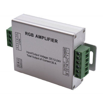 Amplificator Tensiune Banda Led RGB, DC 12-24V/30A - Frize