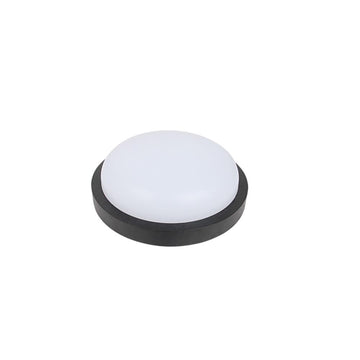 Kültéri LED fali lámpa Rotunda Black fi235, 18W=150W, 4000K, semleges fény, IP65 védelemmel