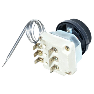 Termostat Trifazic Reglabil din Cupru 0-230˚C, 380V – Control Precise pentru Sisteme de Încălzire Industrială