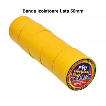 Banda Izolatoare Galbena din Pvc 15m x 50mm - Frize