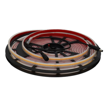 Banda LED 320 COB 24V 10mm Alb Cald 3500K IP65 – Rola de 10m pentru Iluminare Exterioară Eficientă și Rezistentă la Apă
