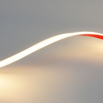 Bandă LED COB 320 24V Alb Cald 3500K, IP68 Submersibilă – Rola de 10m pentru Iluminat Exterior și Interior