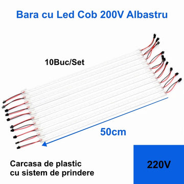Bár Led Cob 220V Blue, 50cm x 10db/szett