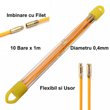 Bara din Fibra de Sticla pentru Cabluri/10m x 0,4mm - Frize