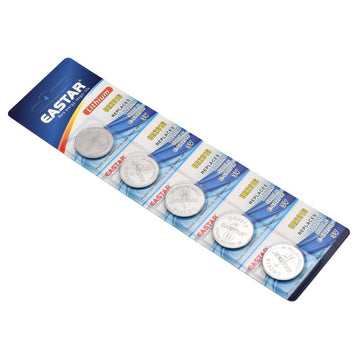 Baterie Li-ion CR2016 3V Eastar - Set de 5 Bucăți pentru Dispozitive Electronice, Telecomenzi și Jucării