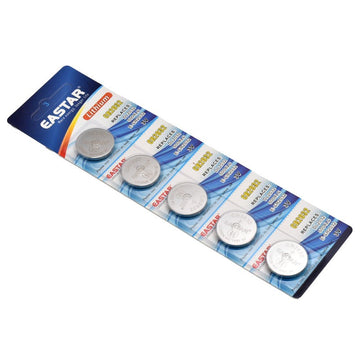 Baterie Li-ion CR2032 3V Eastar - Set de 5 Bucăți pentru Dispozitive Electronice, Telecomenzi și Ceasuri