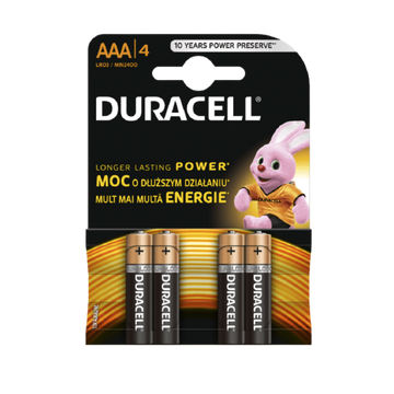 Battery Duracell R3 ALKALINE 4pcs/blister