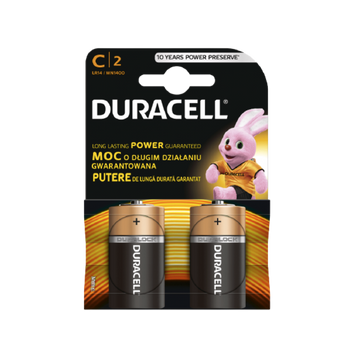 Duracell R14 ALKALINE batteries