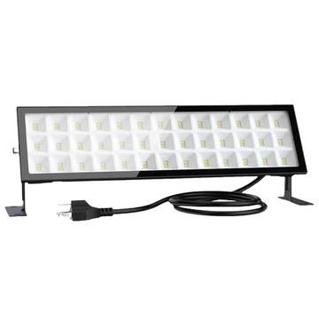 LED projektor hideg led fénnyel, beltéri/kültéri, vízálló, 72 W, fekete