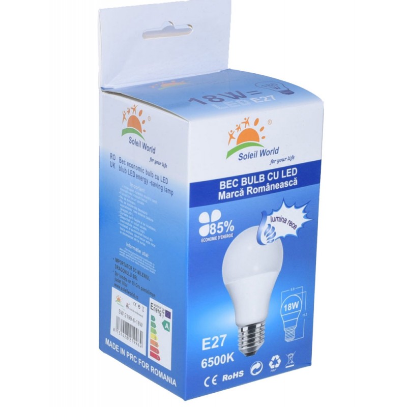 Bec Led 18W/7000K cu E27 - Frize