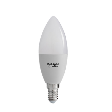 Led gyertyakörte E14, modell C37, 9W=80W, 4100K, semleges fény