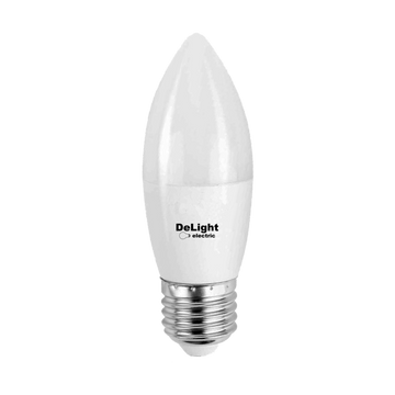 Led Candle Bulb E27, modell C37, 9W=80W, 2700K, meleg fény