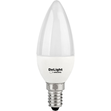 Led Candle Izzó E14, C37 modell, 6W=50W, 2700K, meleg fény