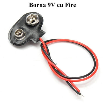 Borna Baterie 9V cu Fire - Frize