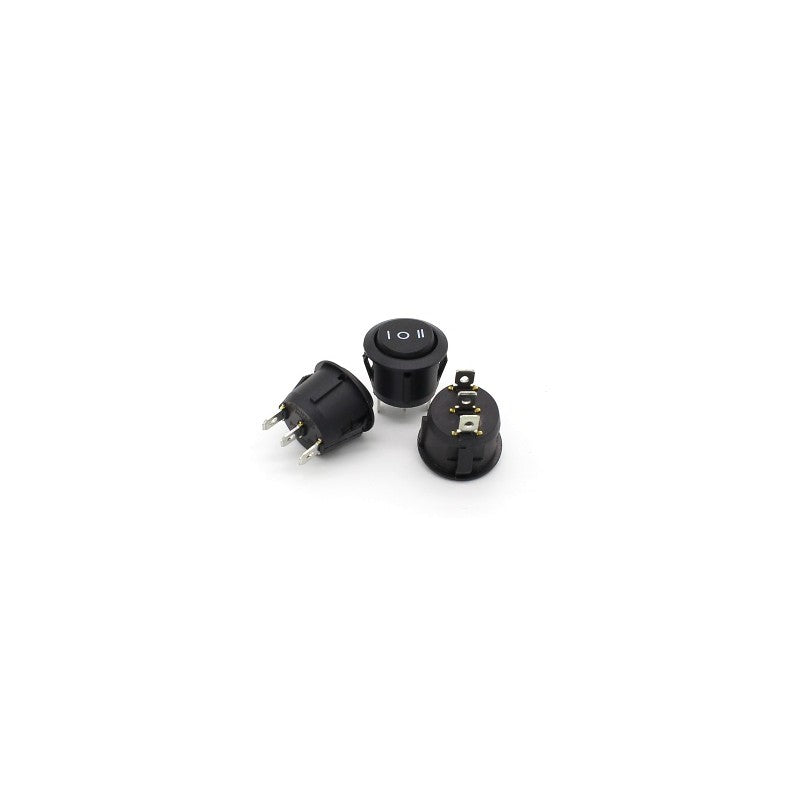 Buton 3 Poziții I-0-II Negru - Frize