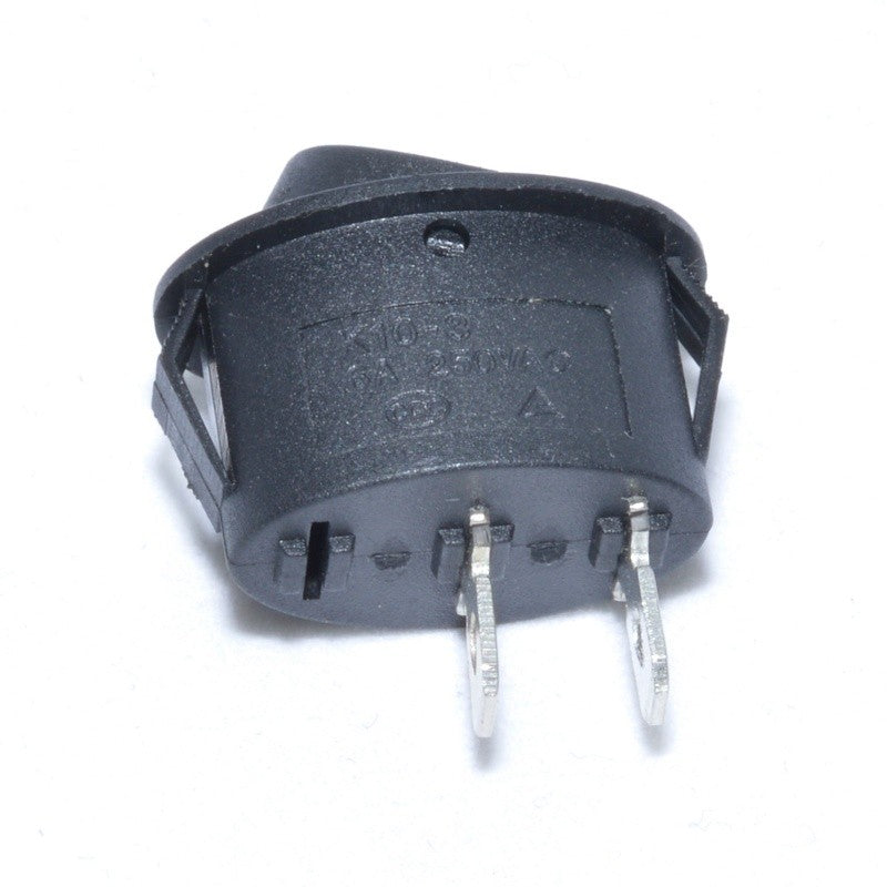 Buton Oval Negru 24x13x30/6A-250V - Frize