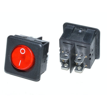 Buton Rosu Patrat 30X30X35mm - Frize