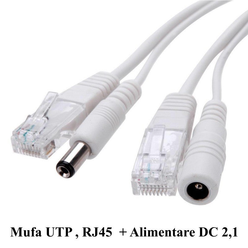 Cablu Camere UTP + Alimentare DC 2,1mm/50m - Frize