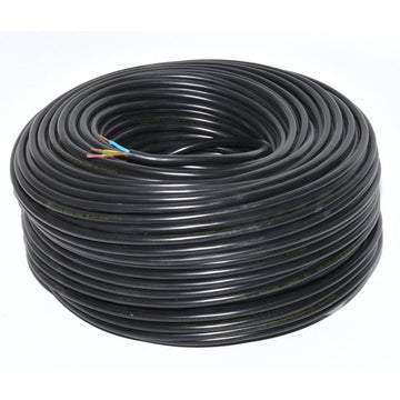 Cablu Electric 3x2,5mm MYYM Litat (Negru) - Frize