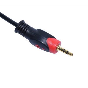 Cablu Jack 3,5mm Tata-Tata, Rosu/Negru 1,5m Q - Frize