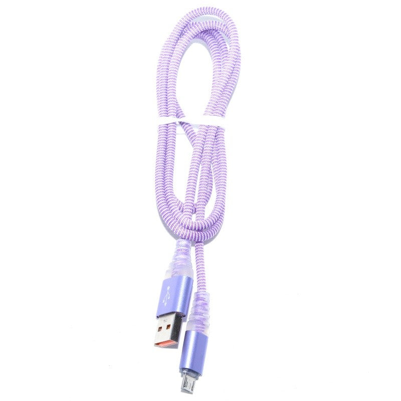 Cablu Panzat USB tata - Micro Usb cu Led D8-32M - Frize