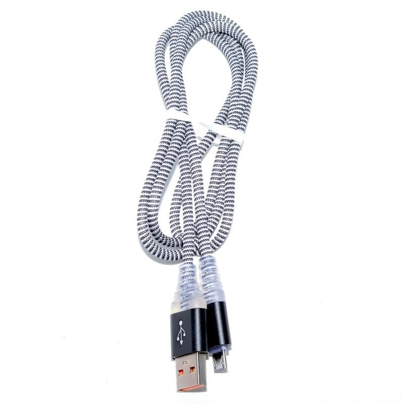 Cablu Panzat USB tata - Micro Usb cu Led D8-32M - Frize