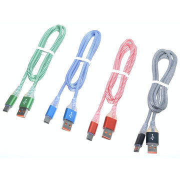 Cablu Panzat USB tata la Tip C tata cu Led D8-32C - Frize