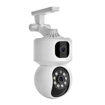 Cameră de Supraveghere IP 4MP cu Lentilă Dublă, Zoom și Funcție PTZ – Monitorizare Securitate pentru Interior și Exterior