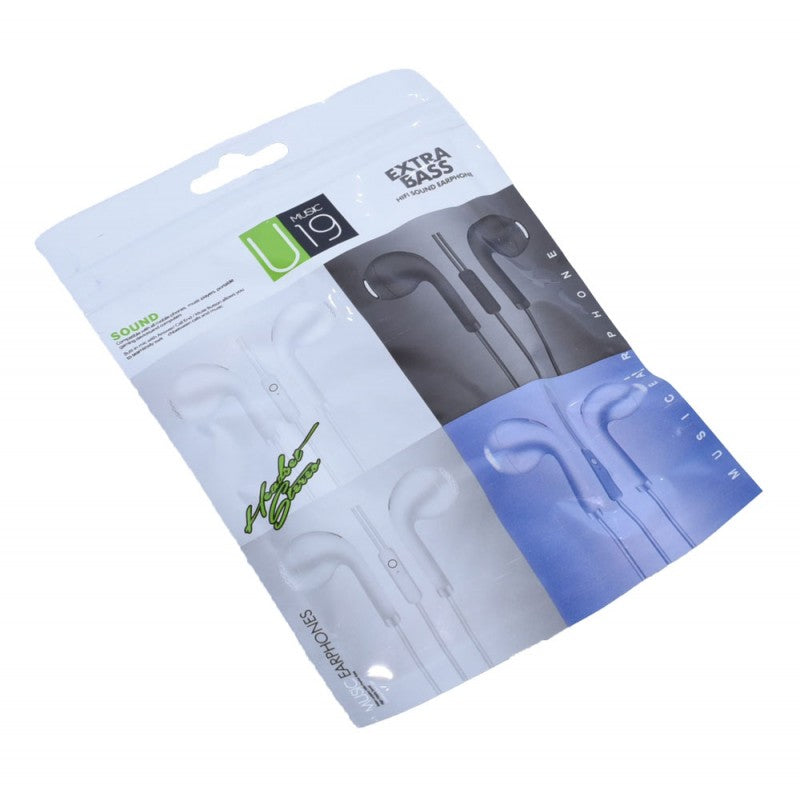 Casti Audio Dop Extra-Bass U19 / Alb - Frize